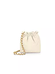 LES VISIONNAIRES | Sac en cuir - Sac seau LILOU SILKY | Crème