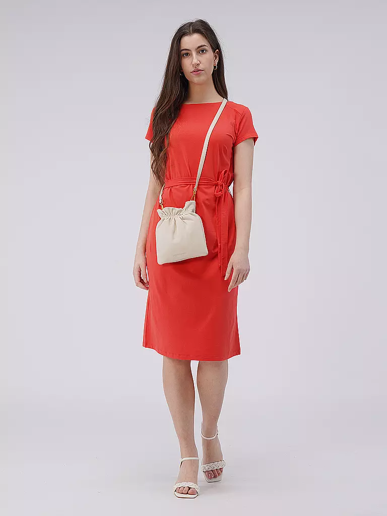 LES VISIONNAIRES | Ledertasche - Bucket Bag LILOU SILKY | Crème
