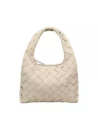LES VISIONNAIRES | Ledertasche - Hobo JADE WEAVE | Blanc