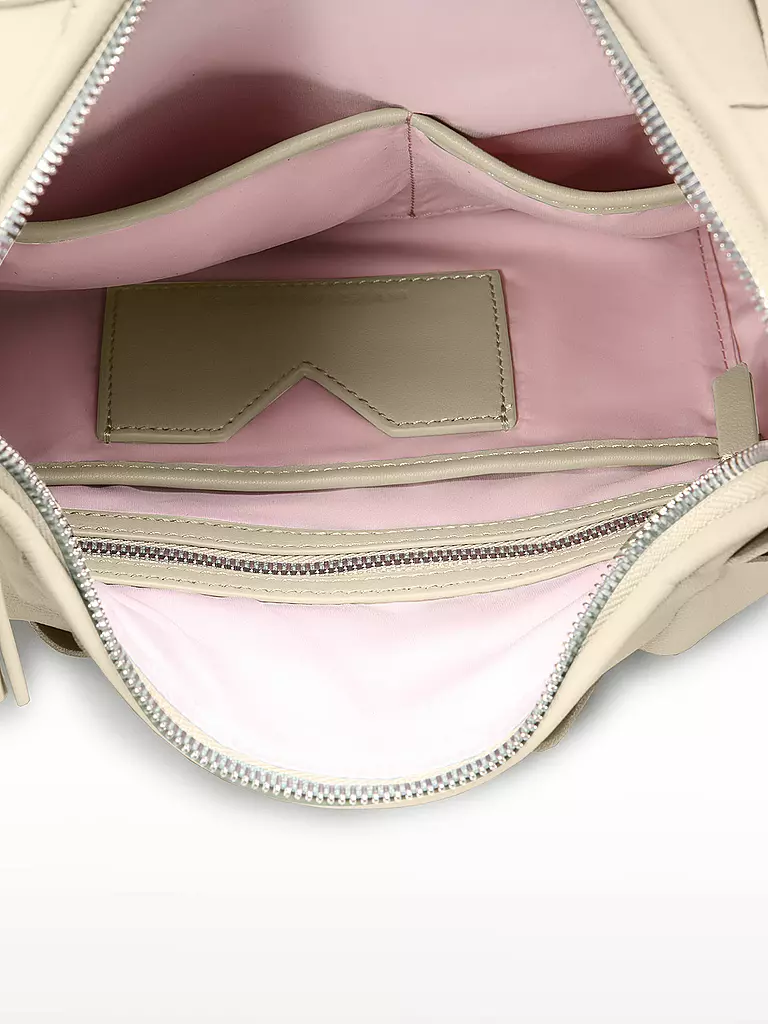 LES VISIONNAIRES | Ledertasche - Hobo JADE WEAVE | Blanc