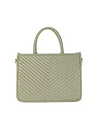 LES VISIONNAIRES | Ledertasche - Tot Bag LENA QUILTING | Vert foncé