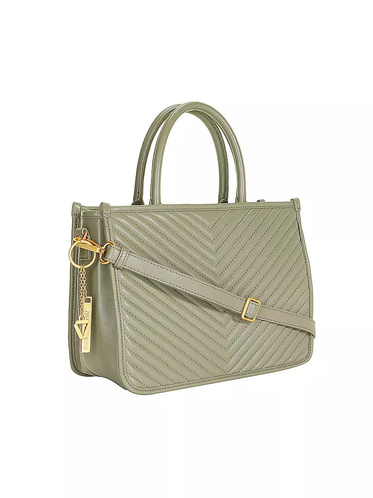 LES VISIONNAIRES | Ledertasche - Tot Bag LENA QUILTING | Vert foncé