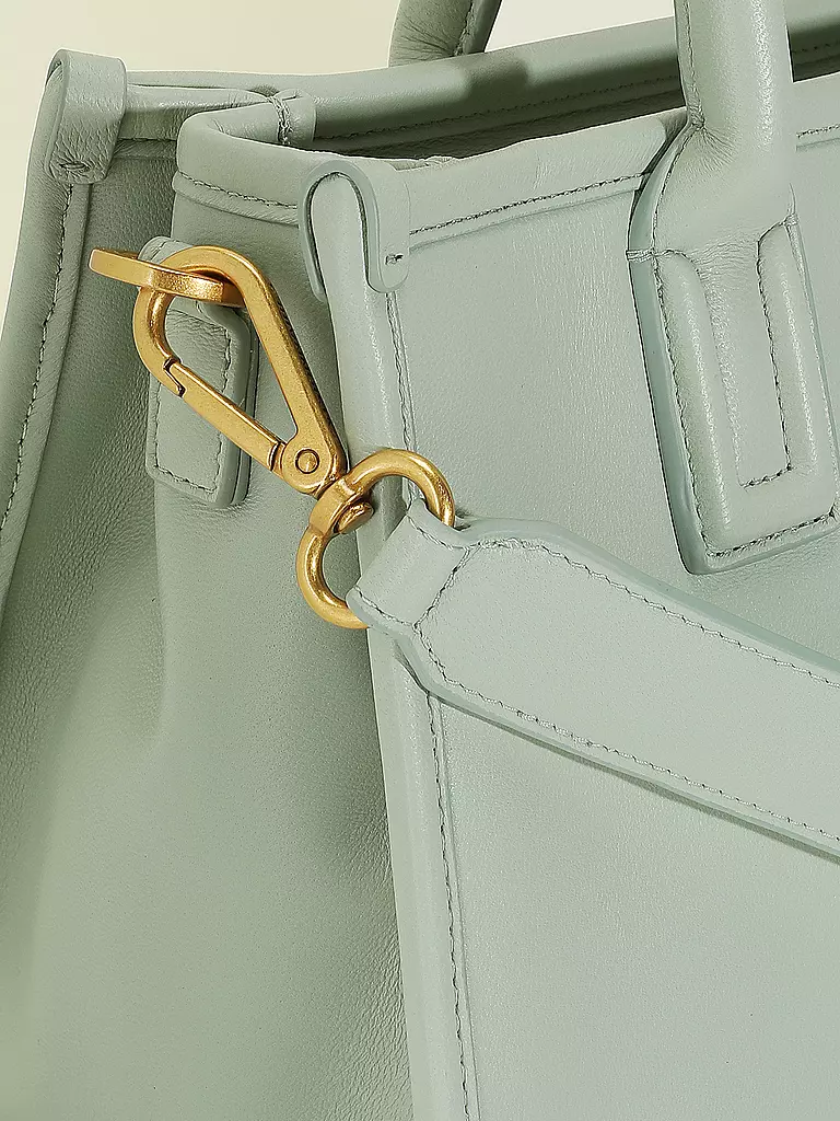 LES VISIONNAIRES | Ledertasche - Tote Bag LENA SILKY Medium | Menthe