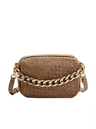 LES VISIONNAIRES | Sac en cuir - Sac bandoulière EMILY WEAVE | Beige