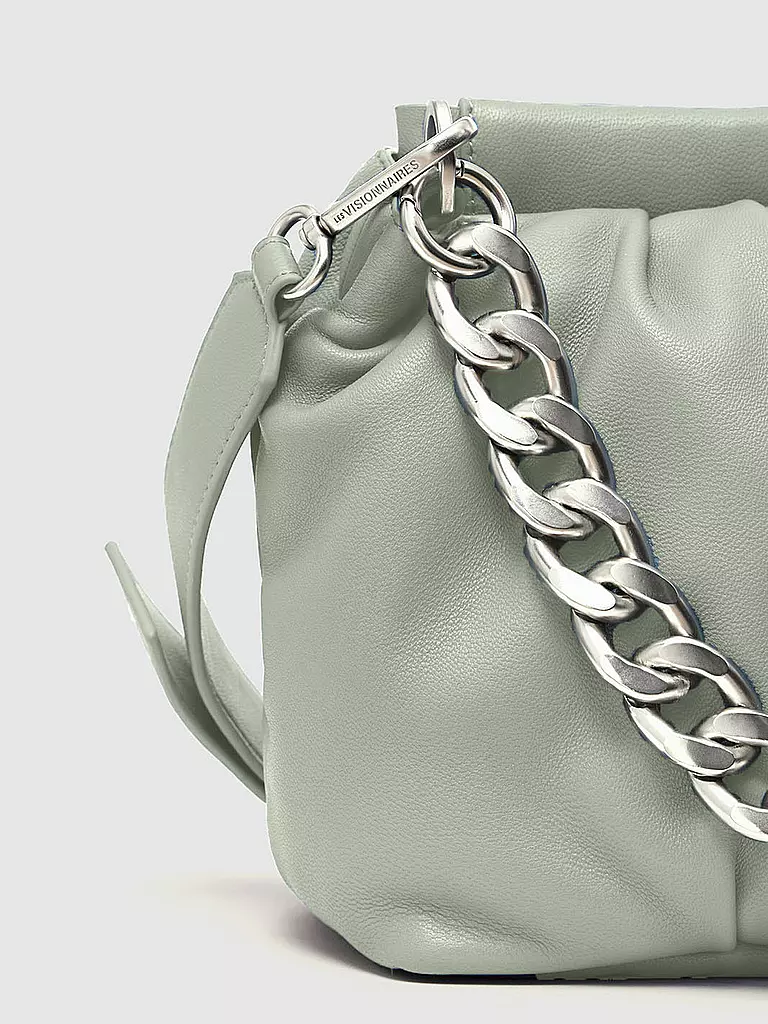 LES VISIONNAIRES | Ledertasche - Umhängetasche LUCY | Vert clair