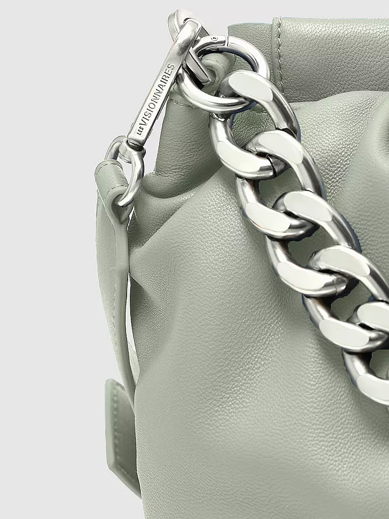 LES VISIONNAIRES | Ledertasche - Umhängetasche LUCY | Vert clair
