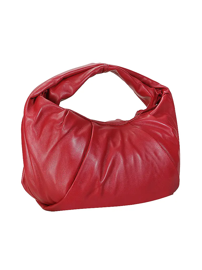 LES VISIONNAIRES | Sac en cuir - Hobo GRETA ESSENTIAL SILKY | Rouge