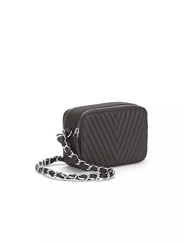 LES VISIONNAIRES | Sac en cuir - Mini sac ELLA QUILTING | Noir