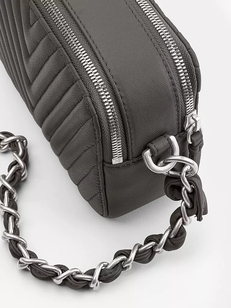 LES VISIONNAIRES | Sac en cuir - Mini sac ELLA QUILTING | Noir