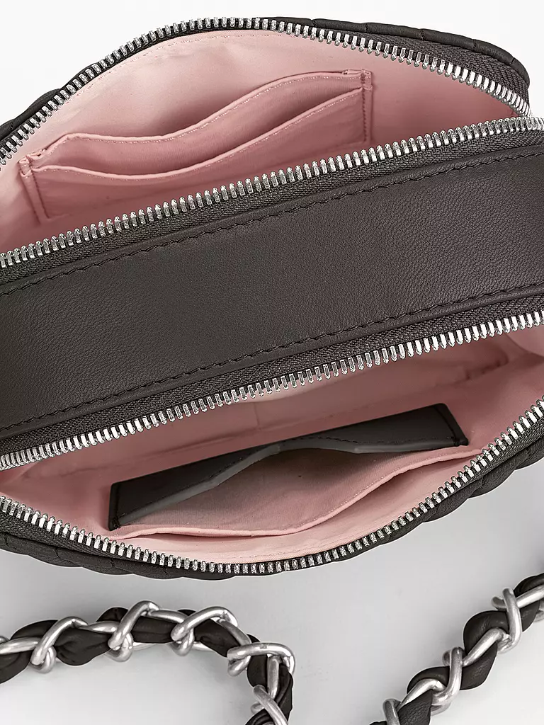 LES VISIONNAIRES | Sac en cuir - Mini sac ELLA QUILTING | Noir
