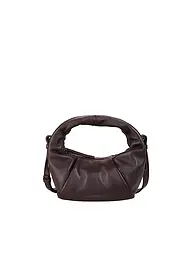 LES VISIONNAIRES | Sac en cuir - Mini Sac GRETA MINI ESSENTIAL SILKY | Rouge foncé