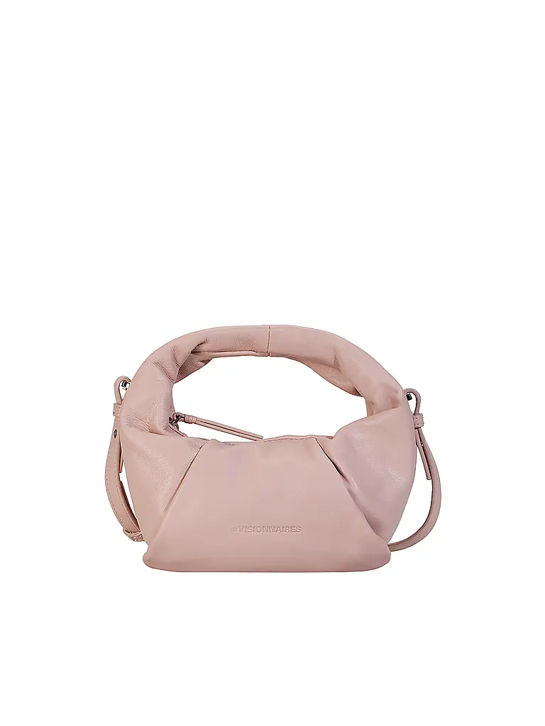 LES VISIONNAIRES | Sac en cuir - Mini Sac GRETA MINI ESSENTIAL SILKY | Rose