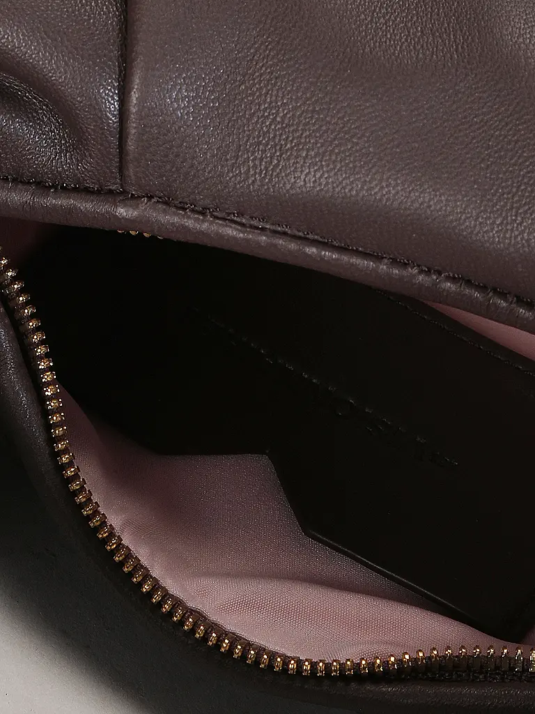 LES VISIONNAIRES | Sac en cuir - Mini Sac GRETA MINI ESSENTIAL SILKY | Marron