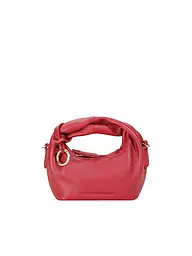 LES VISIONNAIRES | Sac en cuir - Mini sac GRETA NANO SILKY | Rouge