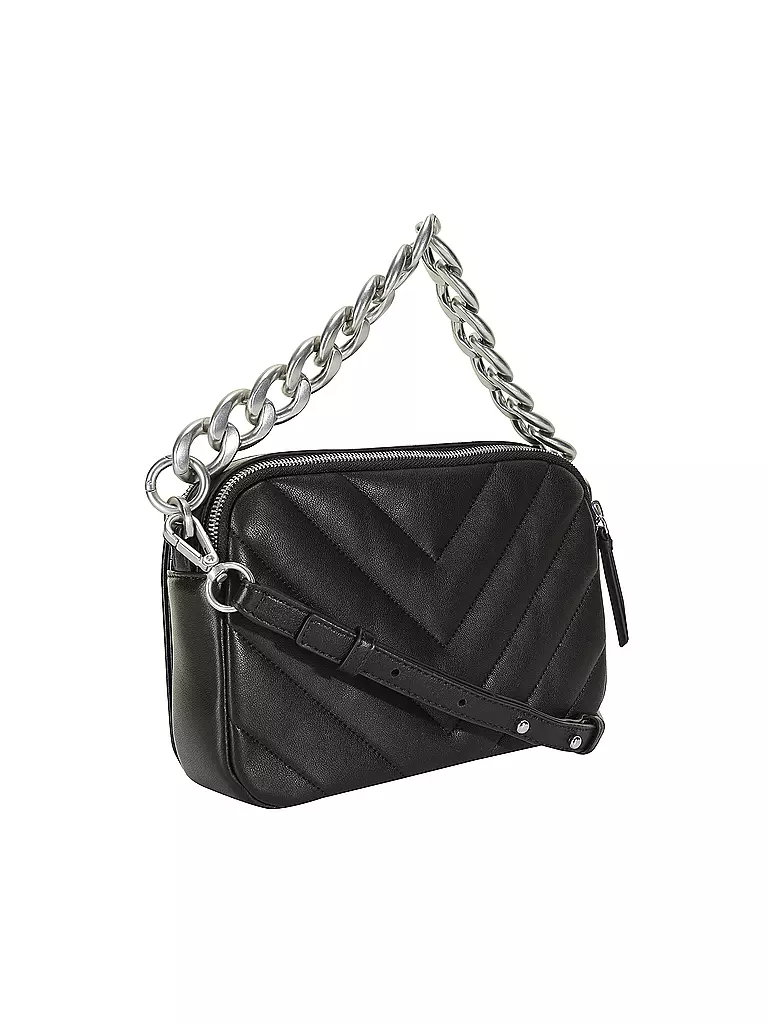 LES VISIONNAIRES | Sac en cuir - Sac bandoulière EMILY QUILTING | Noir