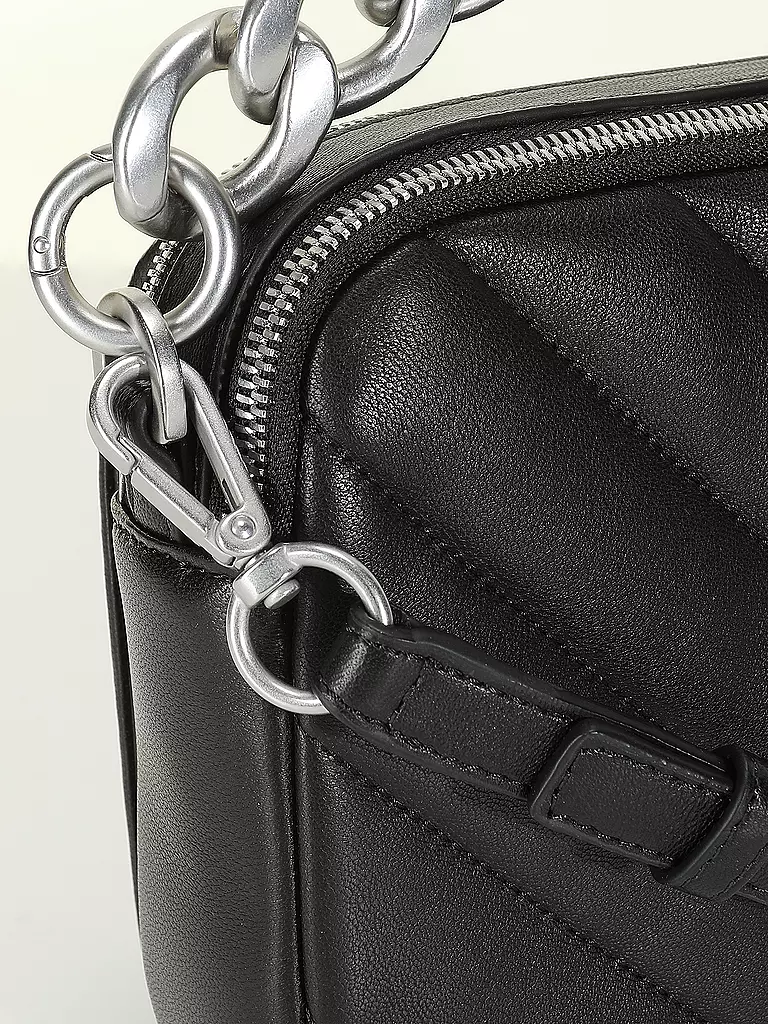 LES VISIONNAIRES | Sac en cuir - Sac bandoulière EMILY QUILTING | Noir