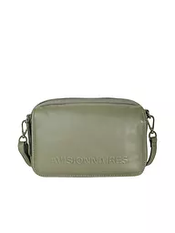 LES VISIONNAIRES | Sac en cuir - Sac bandoulière EMILY SILKY | Vert foncé
