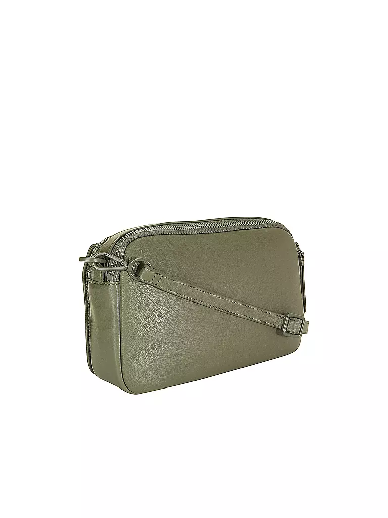LES VISIONNAIRES | Sac en cuir - Sac bandoulière EMILY SILKY | Vert foncé