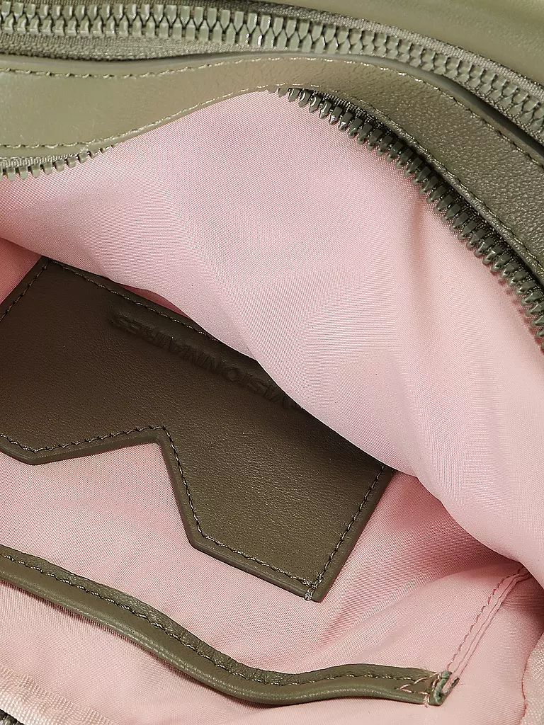LES VISIONNAIRES | Sac en cuir - Sac bandoulière EMILY SILKY | Vert foncé