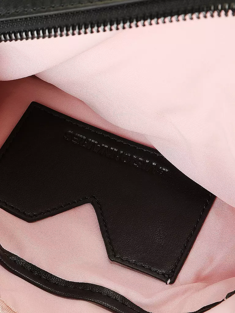 LES VISIONNAIRES | Sac en cuir - Sac bandoulière EMILY SILKY | Noir