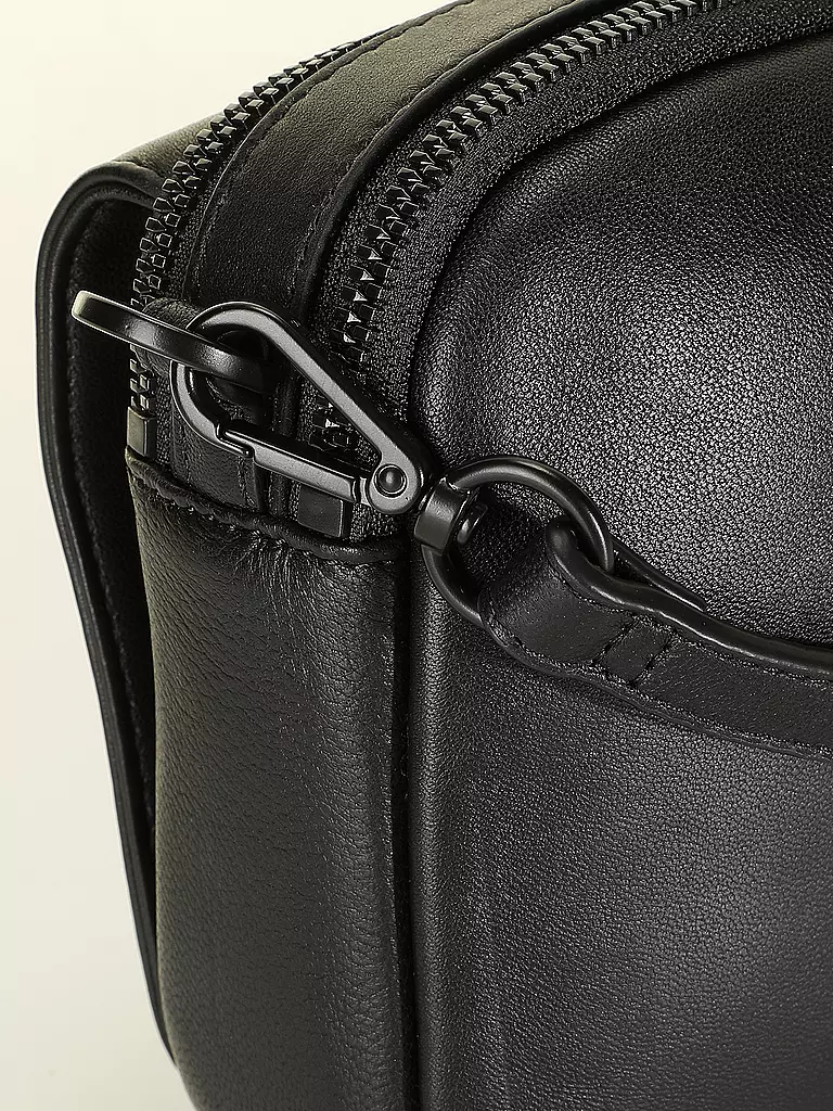 LES VISIONNAIRES | Sac en cuir - Sac bandoulière EMILY SILKY | Noir