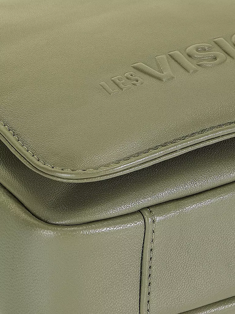 LES VISIONNAIRES | Sac en cuir - Sac bandoulière EMILY SILKY | Vert foncé