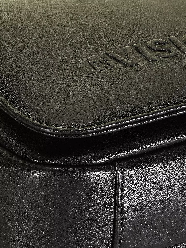 LES VISIONNAIRES | Sac en cuir - Sac bandoulière EMILY SILKY | Noir
