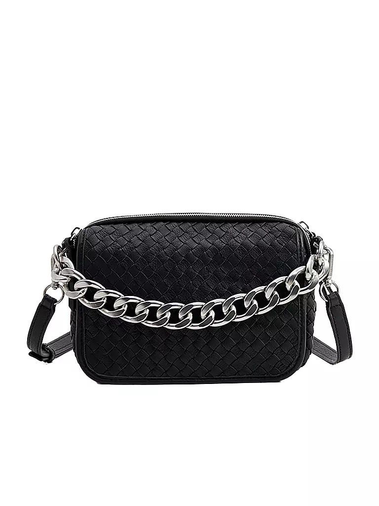 LES VISIONNAIRES | Sac en cuir - Sac bandoulière EMILY WEAVE | Noir
