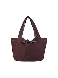 LES VISIONNAIRES | Sac en cuir - Shopper GABRIELLA | Rouge foncé