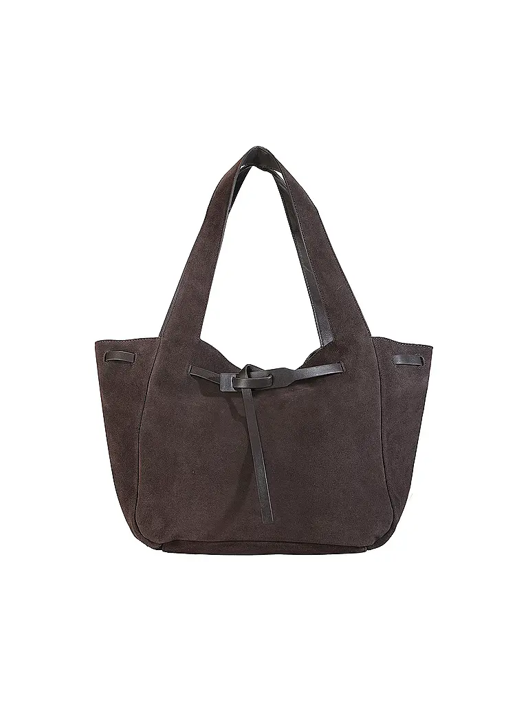 LES VISIONNAIRES | Sac en cuir - Shopper GABRIELLA | Marron