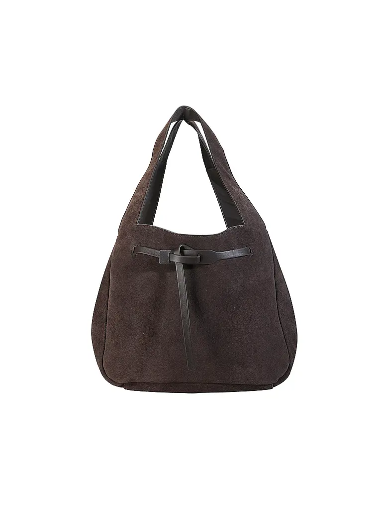 LES VISIONNAIRES | Sac en cuir - Shopper GABRIELLA | Marron