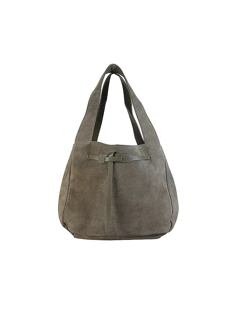 LES VISIONNAIRES | Sac en cuir - Shopper GABRIELLA | Olive