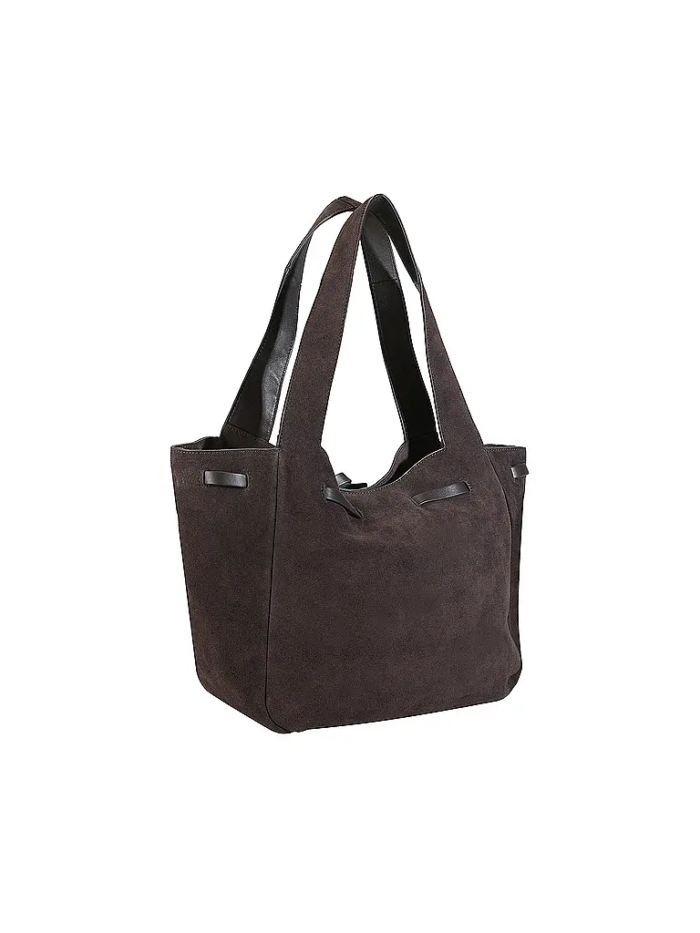 LES VISIONNAIRES | Sac en cuir - Shopper GABRIELLA | Marron