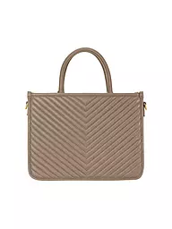 LES VISIONNAIRES | Ledertasche - Tot Bag LENA QUILTING | Camel