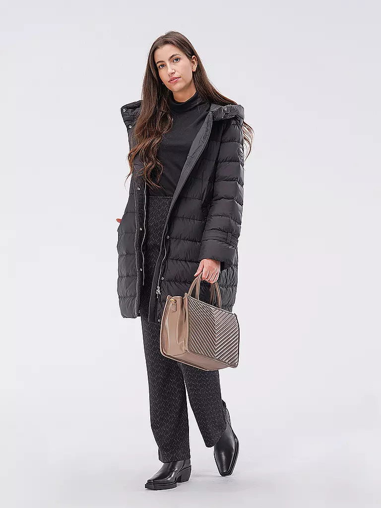 LES VISIONNAIRES | Sac en cuir - Tot Bag LENA QUILTING | Camel