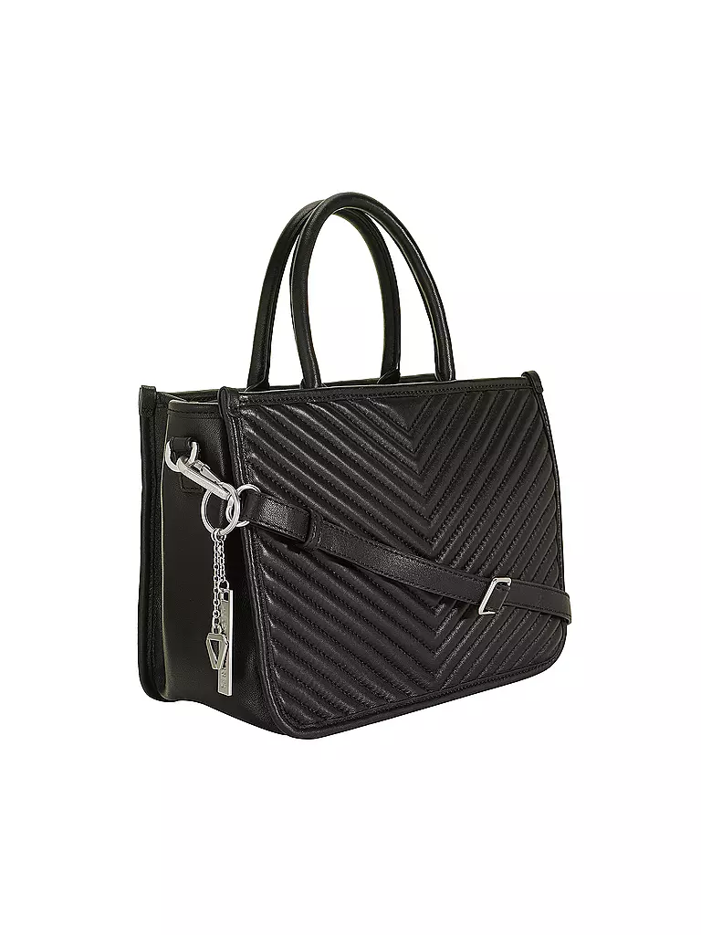 LES VISIONNAIRES | Sac en cuir - Tot Bag LENA QUILTING | Noir