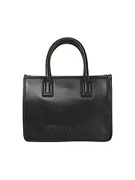 LES VISIONNAIRES | Sac en cuir - Tote Bag LENA SILKY | Noir