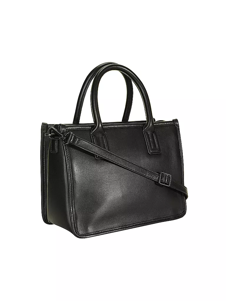 LES VISIONNAIRES | Sac en cuir - Tote Bag LENA SILKY | Noir