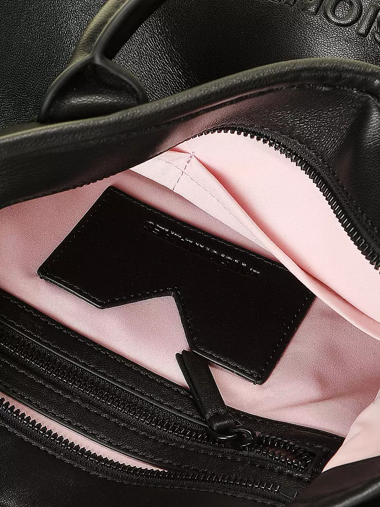 LES VISIONNAIRES | Sac en cuir - Tote Bag LENA SILKY | Noir
