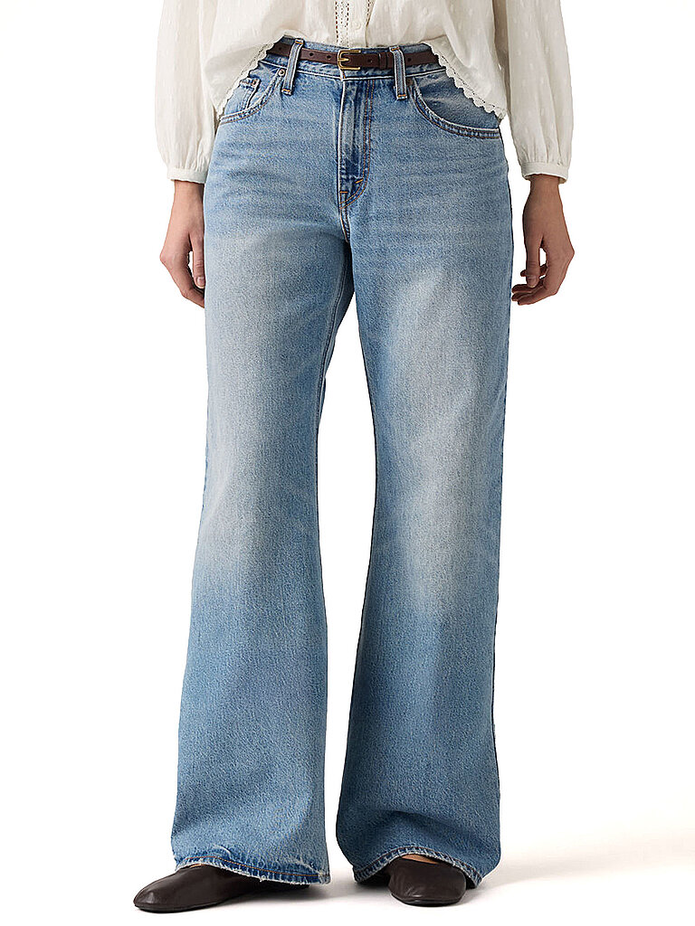 Jeans Jambe Large Coupe Bootcut bleu clair 27/L29