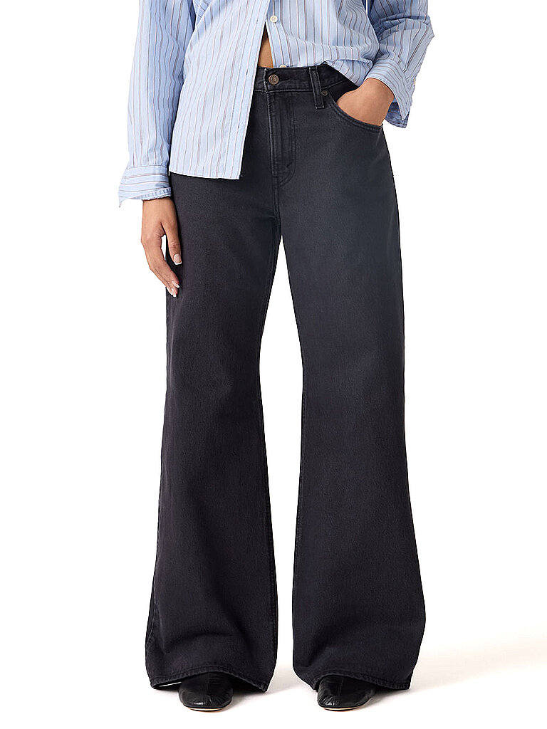 Jeans à Jambe Large Coupe Bootcut noir 29/L29