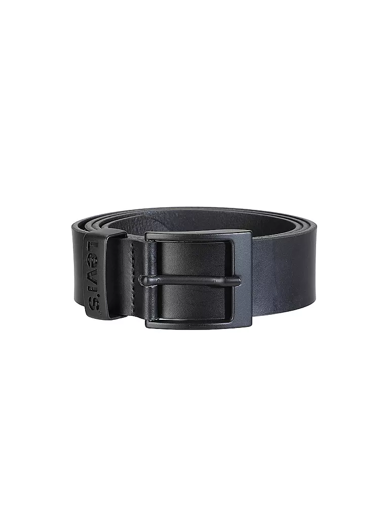 LEVI'S® | Ceinture en cuir ASHLAND METAL | schwarz