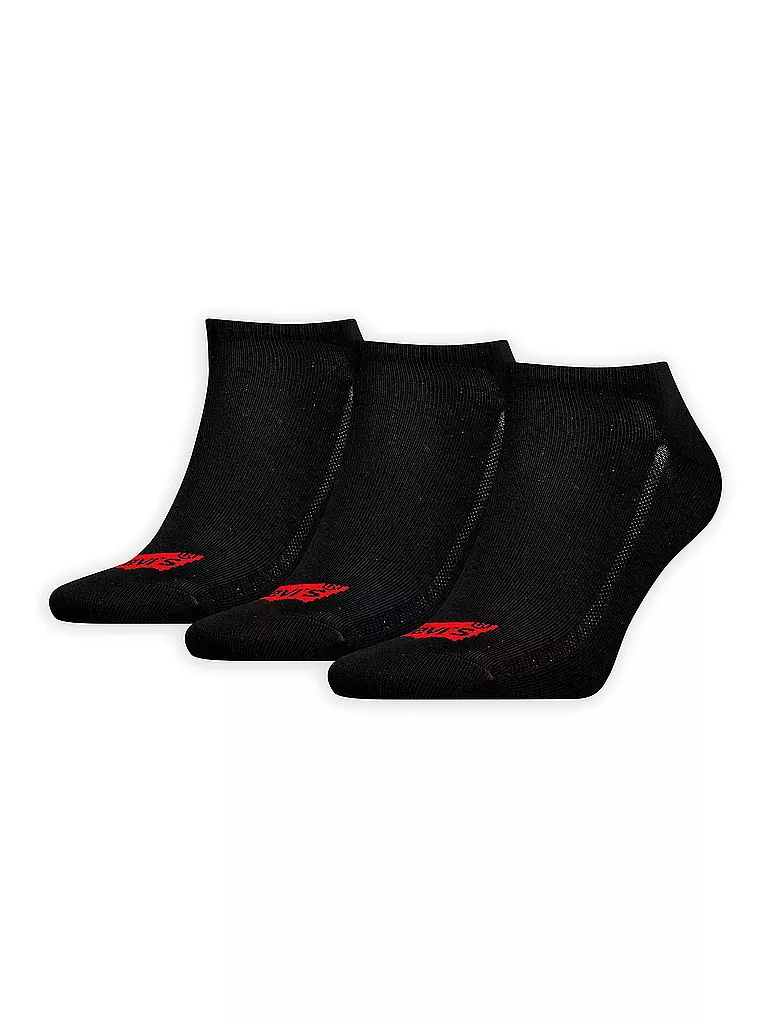 LEVI'S® | Chaussettes sneaker lot de 3 noir | schwarz