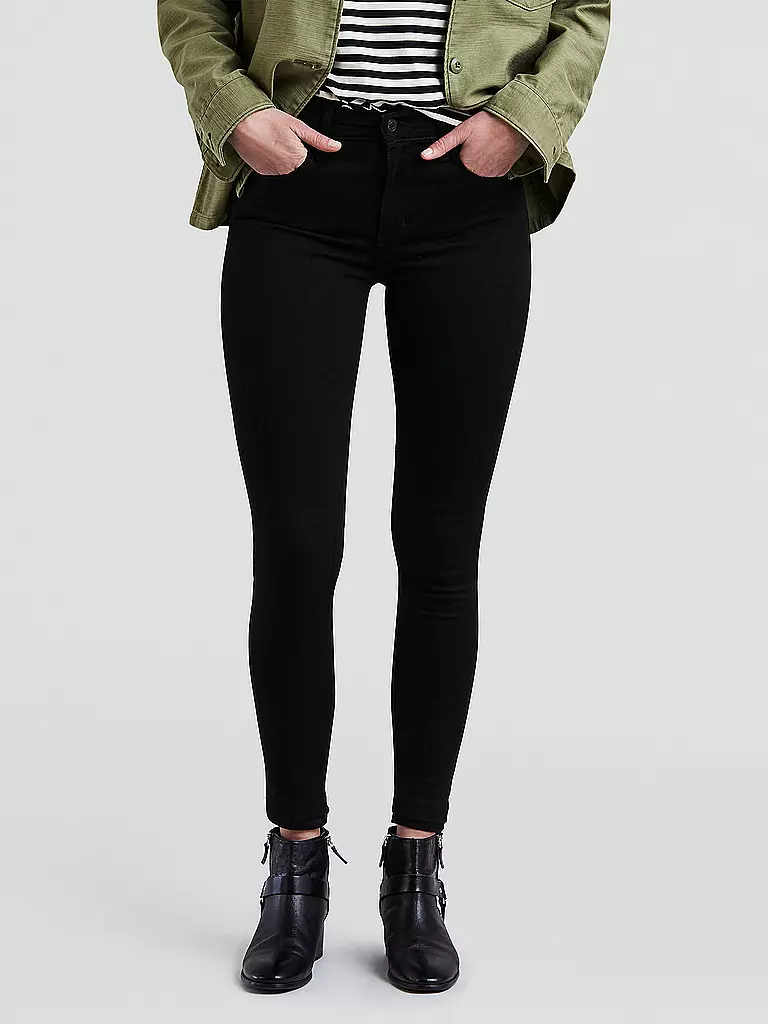 LEVI'S® | Jeans Super-Skinny-Fit Taille Haute 720 | schwarz