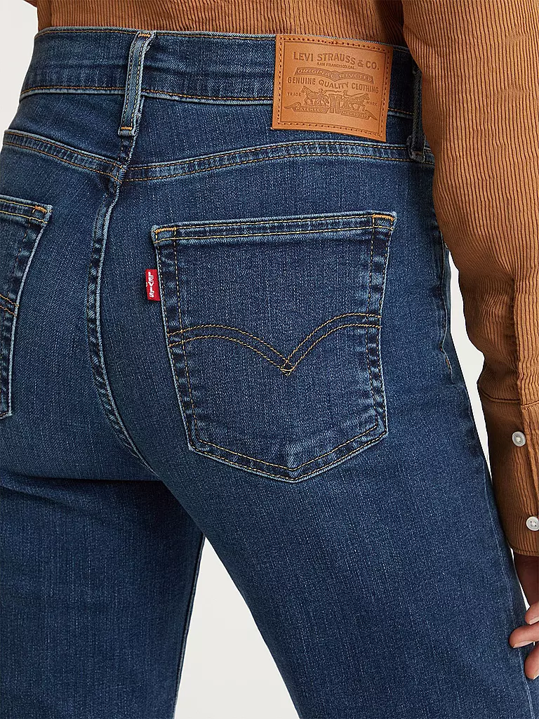 LEVI'S® | Jeans taille haute coupe droite 724 | dunkelblau