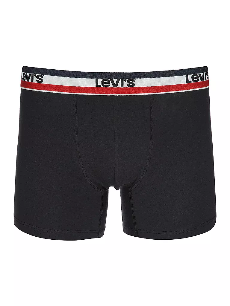 LEVI'S® | Lot de 3 boxers noir/gris chiné | schwarz