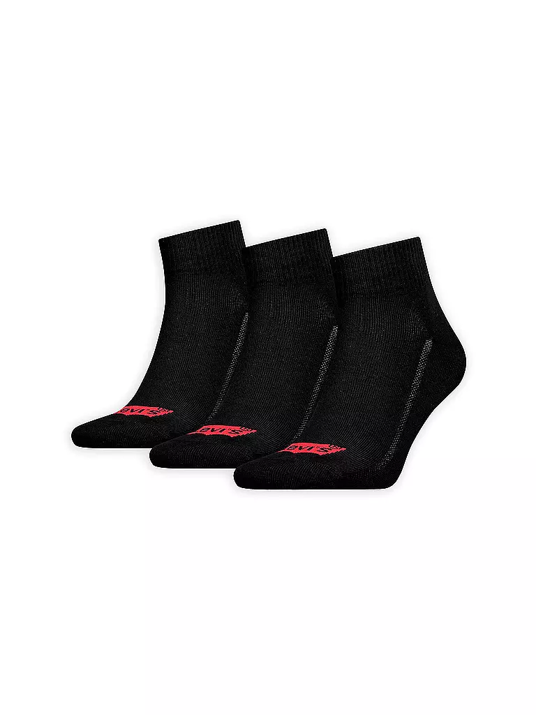 LEVI'S® | Lot de 3 paires de chaussettes noir | schwarz