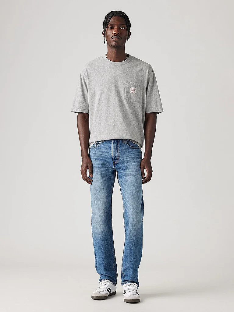 Levis 502 Tapered Fit Jeans Med Indigo 33/L32 6