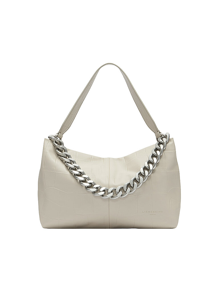 Sac en cuir - Hobo Bag MIRA Medium crème
