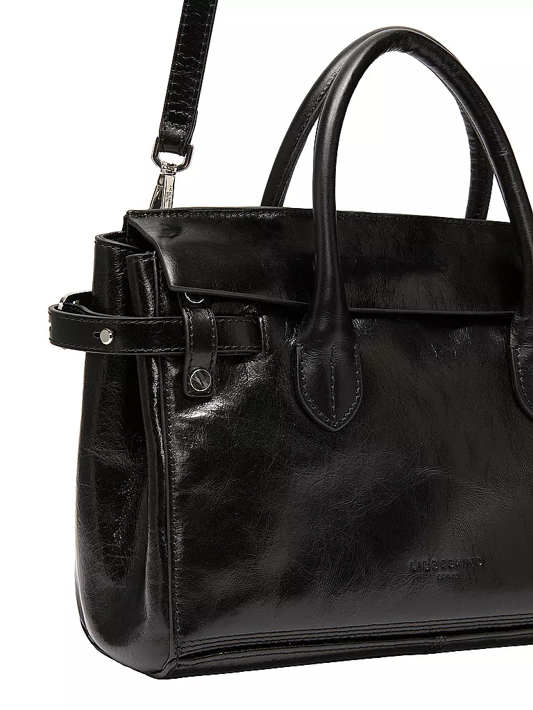 LIEBESKIND BERLIN | Ledertasche - Henkeltasche GLORIA SATCHEL Large | Noir